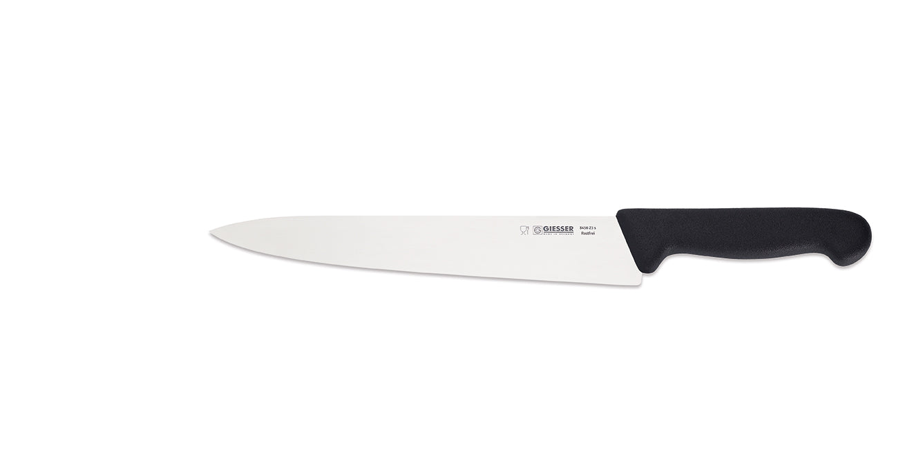 Giesser Narrow Blade Chefs Knife 9" Black