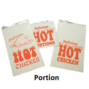 Hot Food Foil Bags Portion
