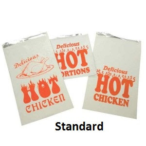 Hot Food Foil Bags Standard