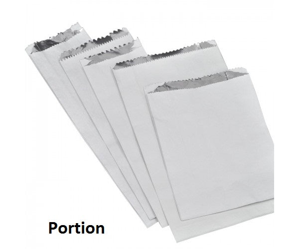 Hot Food Foil Bags Plain Portion