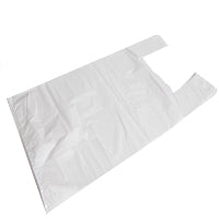 White Carrier Bags 21"