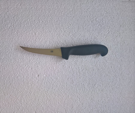 Icel Curved Rigid Boning Knife 5" Black