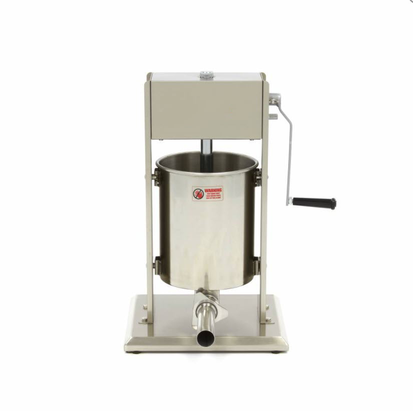 Sausage Filler 10L - Vertical - Stainless Steel - 4 Filling Tubes