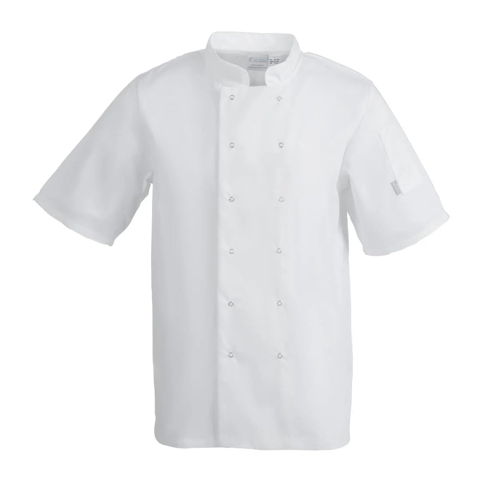 Chefs Jacket Short Sleeve White