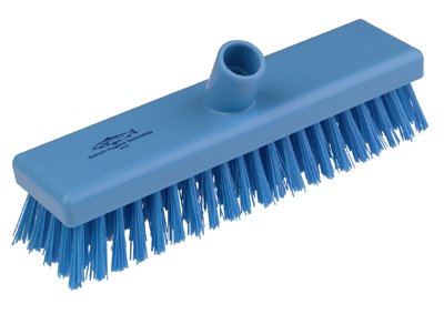 Very Stiff Deck Scrub 300mm Blue