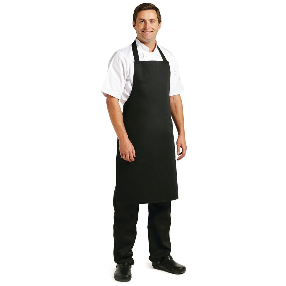 Polycotton Bib Apron Black