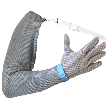 Mesh Safety Glove Full Arm With Strap