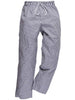 Unisex Chefs Trousers Blue And White Check