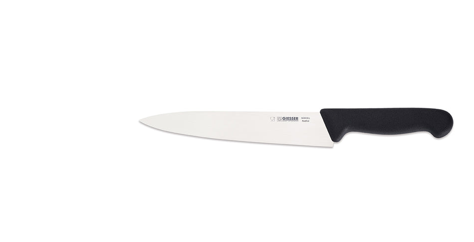 Giesser Narrow Blade Chefs Knife 8" Black