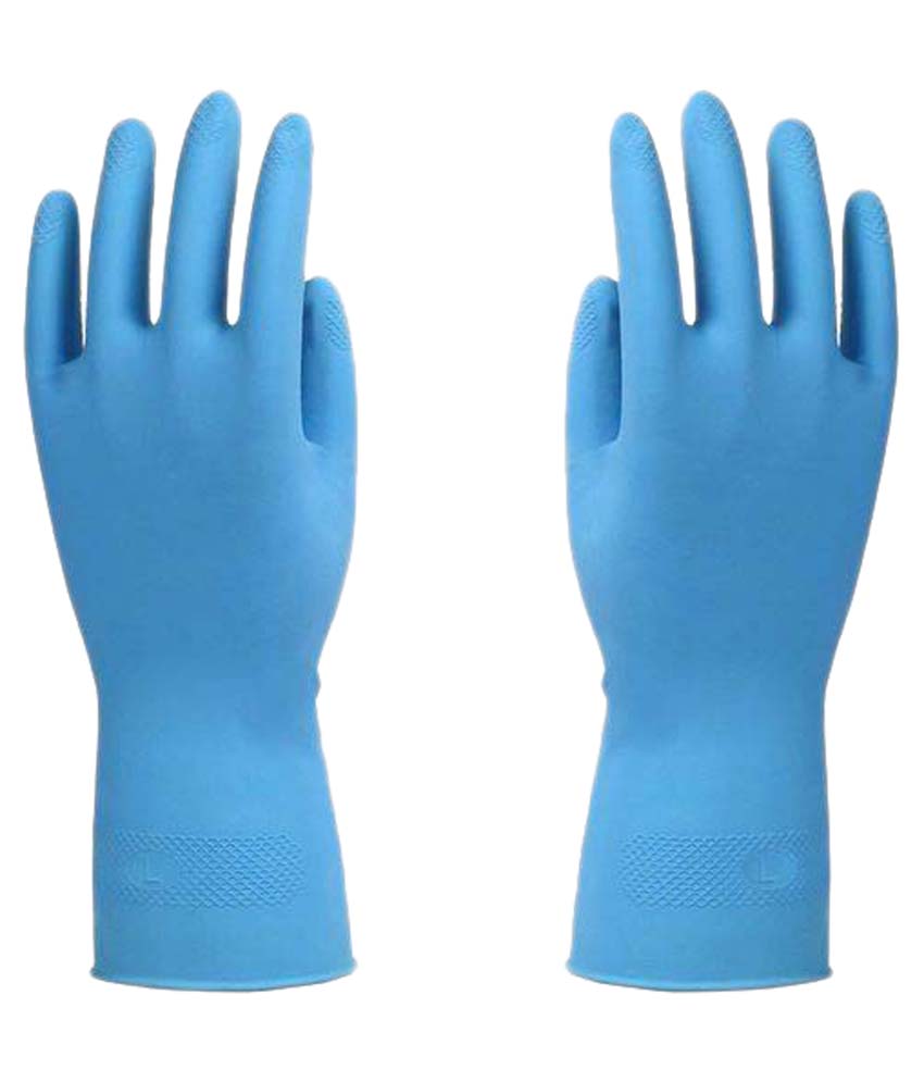 Household Latex Glove Blue