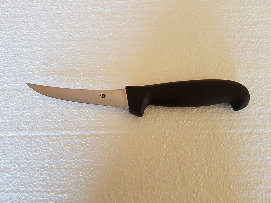 Icel Curved Rigid Boning Knife 5" Black