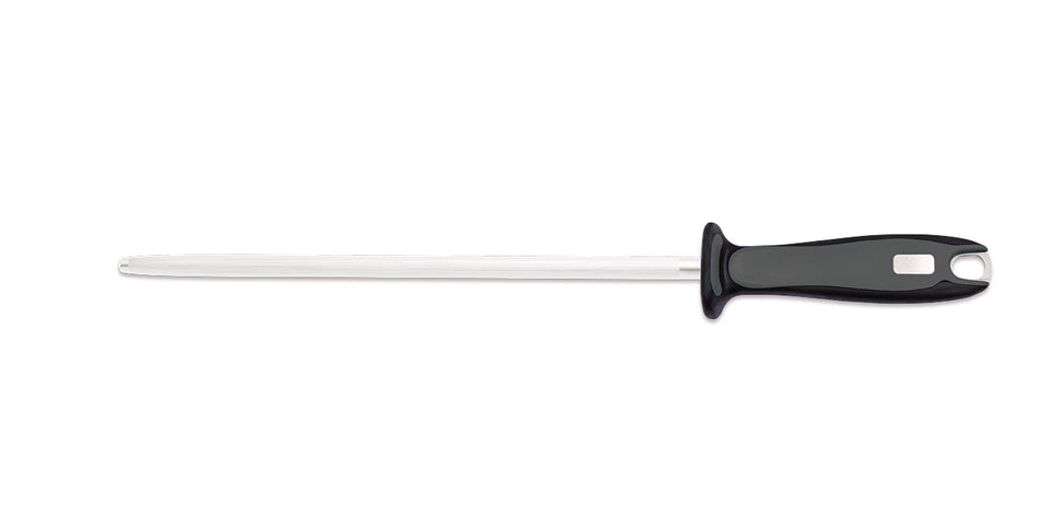 Round Knife Sharpening Steel 12” Black