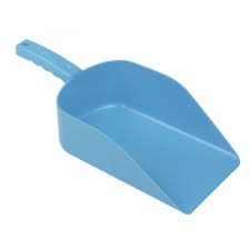 Plastic Hand Scoop 1kg Blue