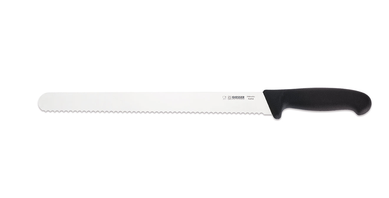 Giesser Serrated Slicing knife 12” Black