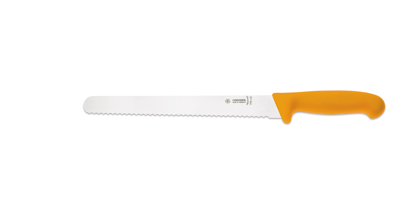 Giesser Serrated Slicing knife 10” Yellow