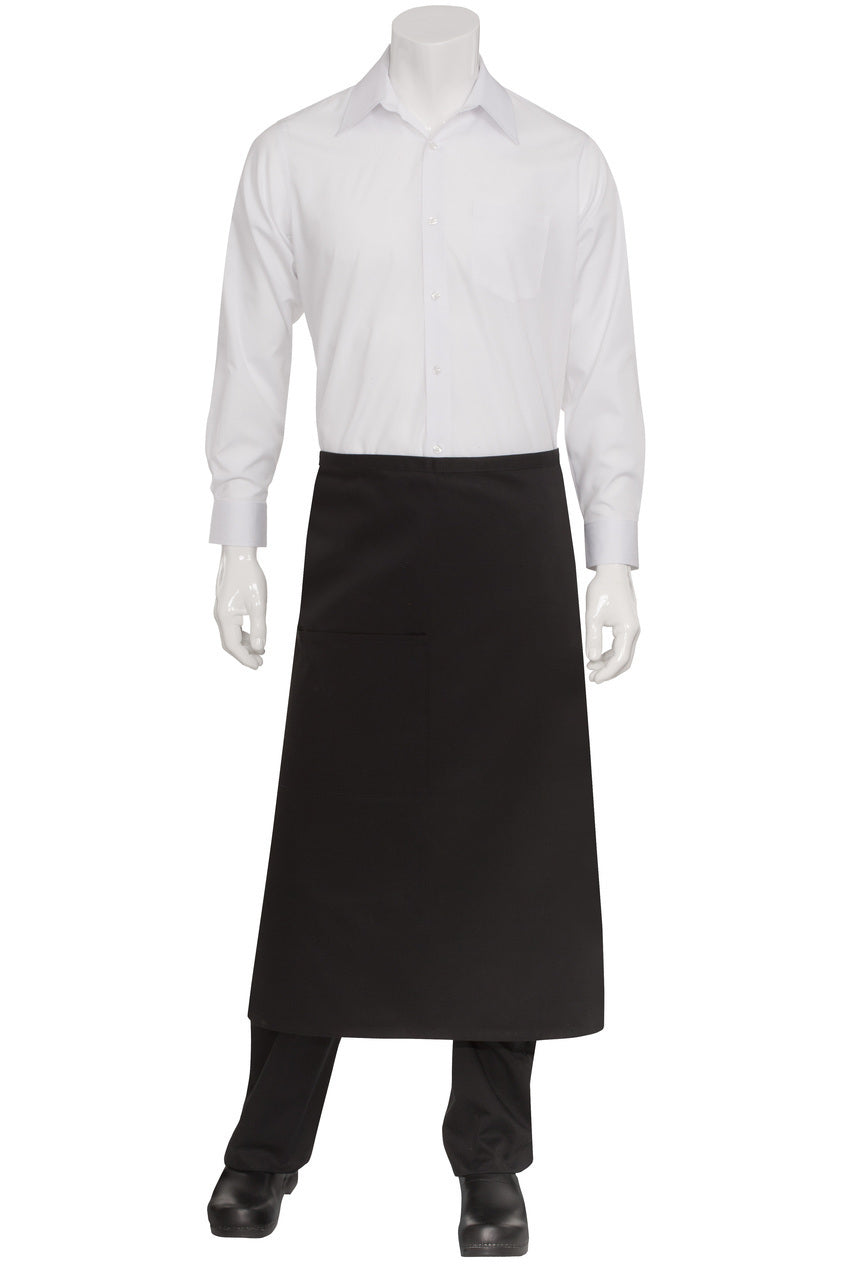 Regular Waist Apron Black