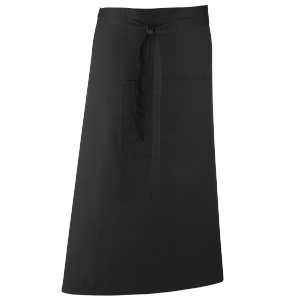 Regular Waist Apron Black