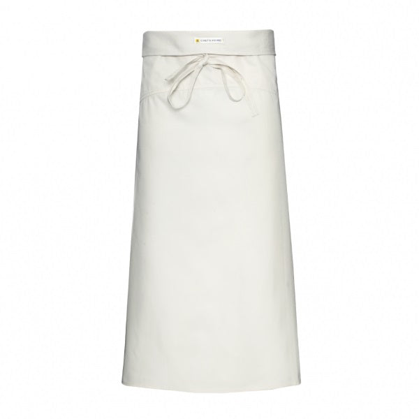 Regular Waist Apron White