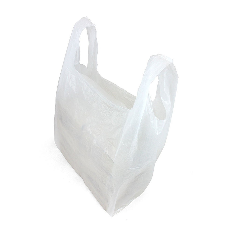 White Carrier Bags 21"
