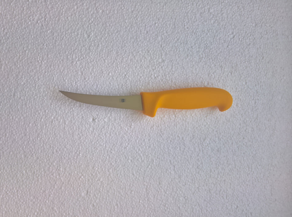 Icel Curved Rigid Boning Knife 5" Yellow