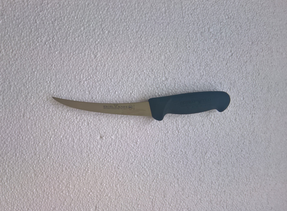 Excel Curved Rigid Boning Knife 6" Black